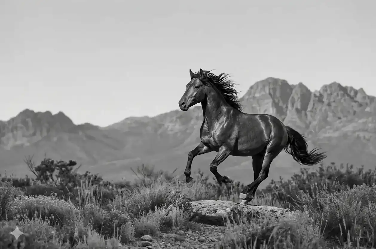 Horse neuro-archetype illustration